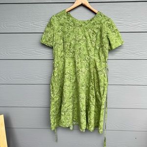 Handmade Green Smocked Dress